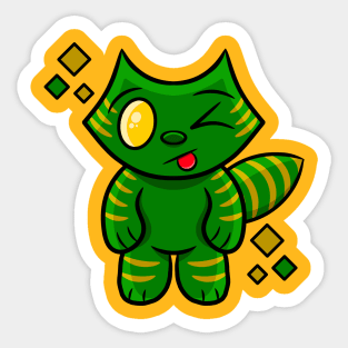 Battle Cat Wink Sticker